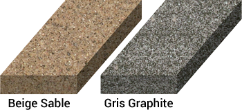 Alliance Gator's choice of color for Maxx polymeric sand in 2 variations, Beige, Slate Grey.