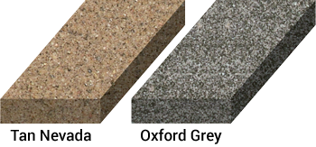 Alliance Gator's choice of color for polymeric sand in 4 variations, Beige, Slate Grey.