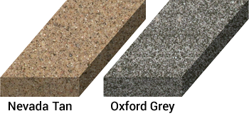 Alliance Gator's choice of color for Maxx polymeric sand in 2 variations, Beige, Slate Grey.