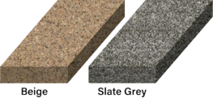 Alliance Gator's choice of color for Maxx polymeric sand in 2 variations, Beige, Slate Grey.